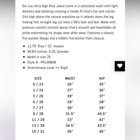 KanCan Lou Premier Ultra High Rise 90’s Straight Leg Jeans - Size 10/11 - 29 - Picture 13 of 13